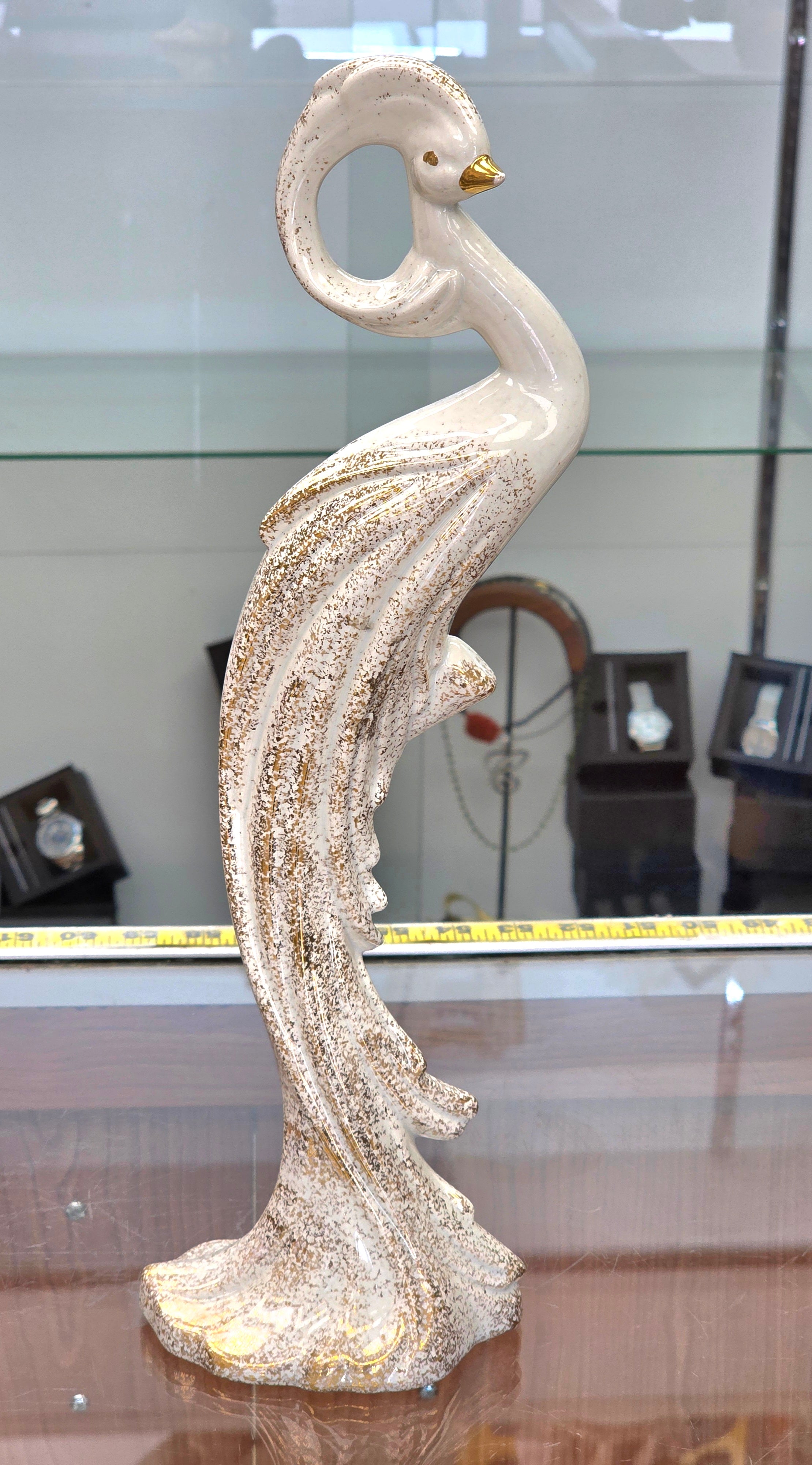 Vintage large Ceramic Original porcelain Sculpture 15.5"
