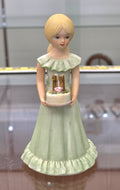 Vintage 1981 Growing Up Birthday Girl Age 11 Blonde By Enesco ceramic figurine