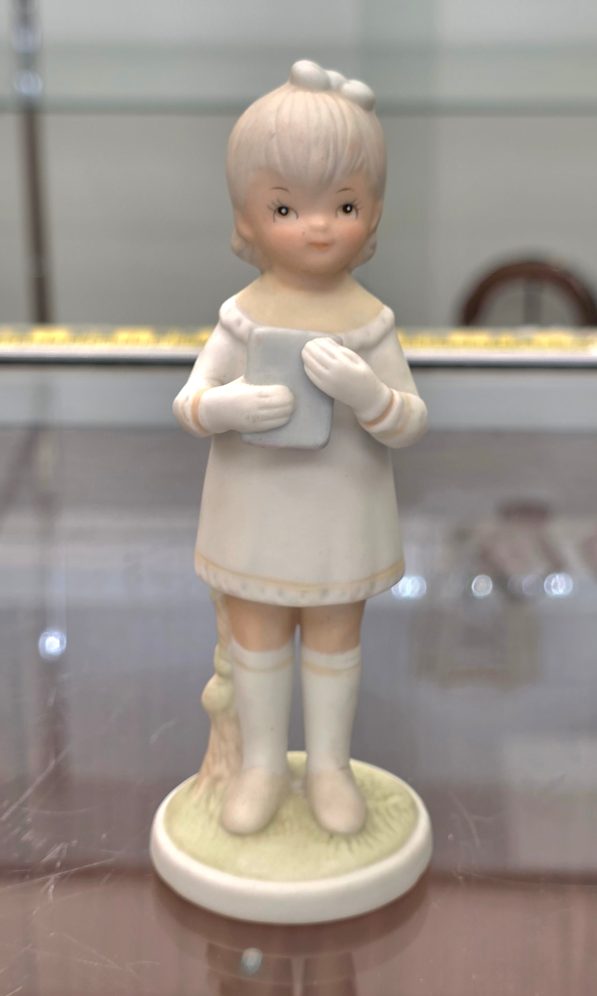Vintage Lefton China The Christopher Collection Thanks Unto The Lord ceramic Figurine