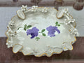 Vintage Capodimonte hand made porcelain ashtray 1.25" x 6.50" x 5.50"