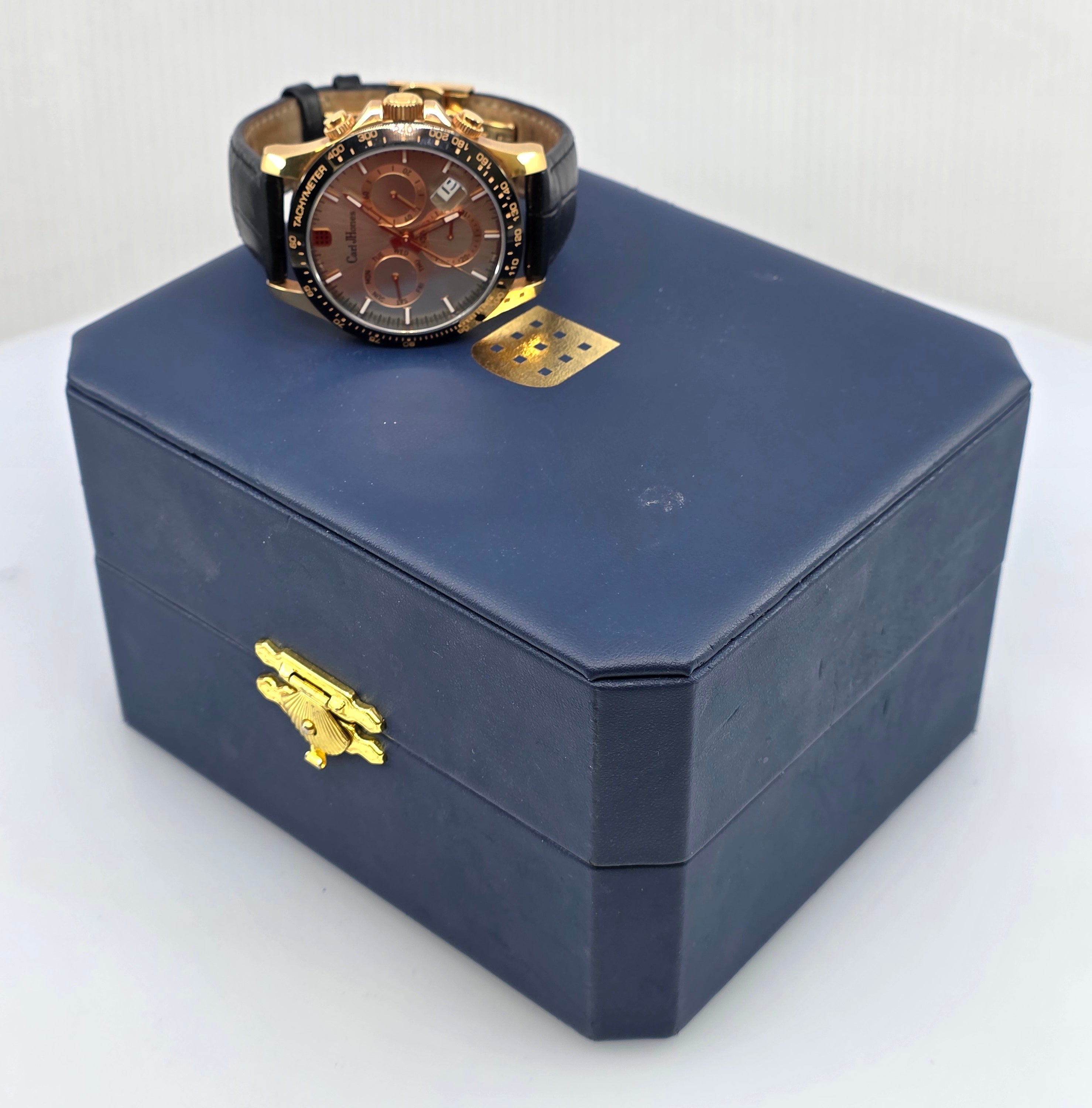 Carl Jhones Rose Color Chronograph Watch