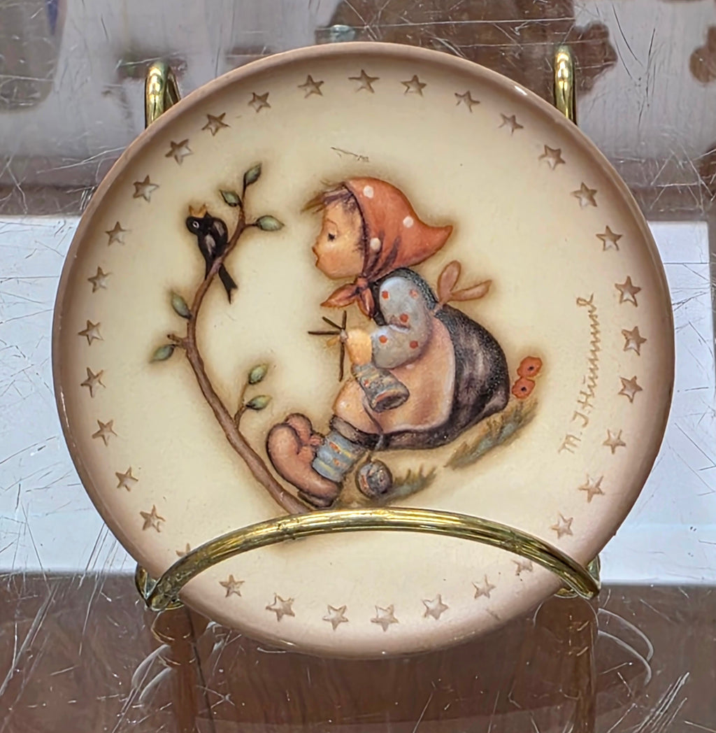 Vintage M.J. Hummel Goebel Germany Ceramic Mini Plate