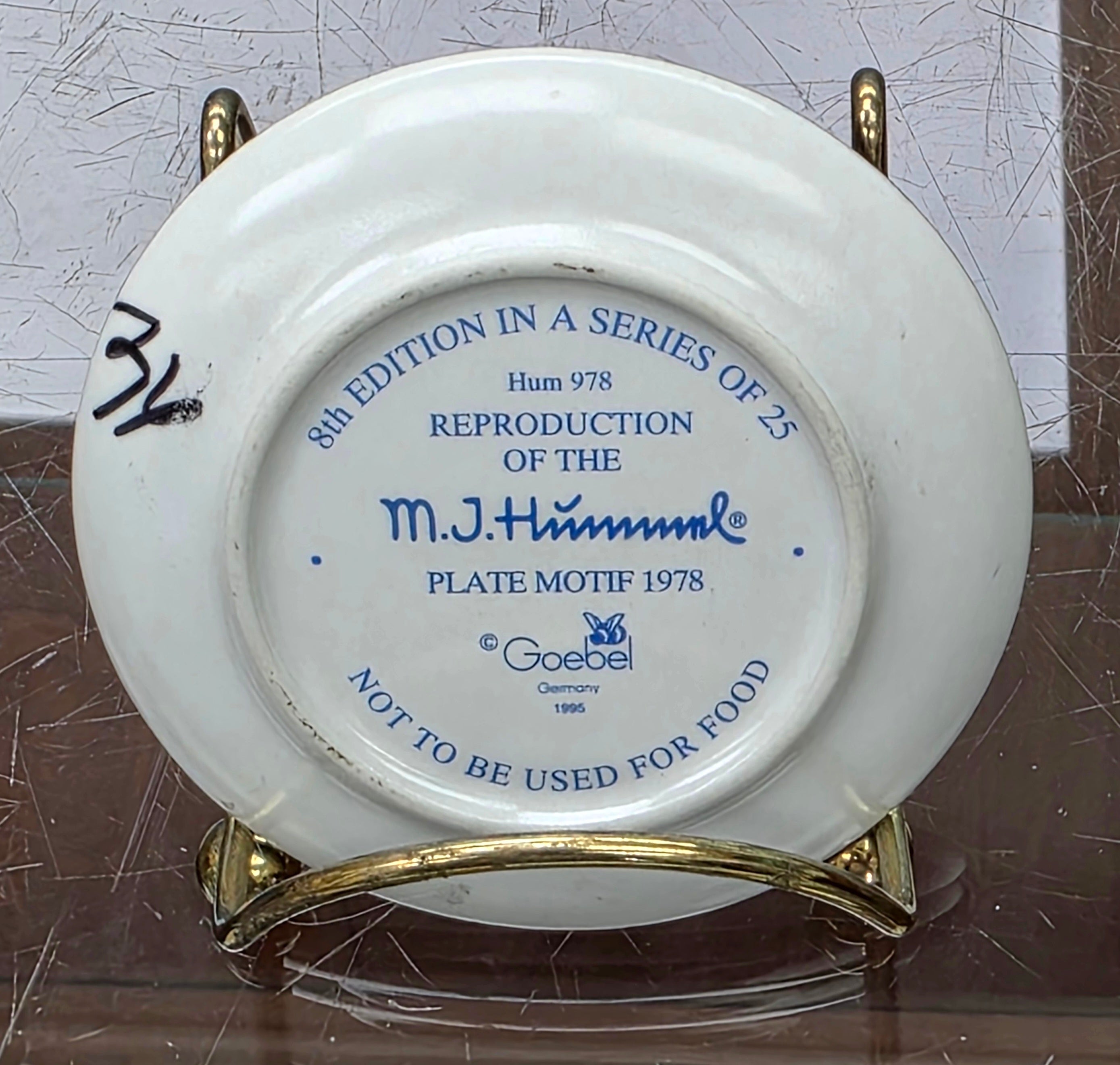 Vintage M.J. Hummel Goebel Germany Ceramic Mini Plate
