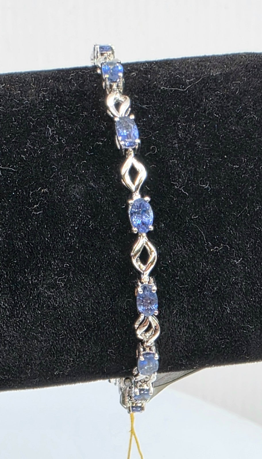 GGA certified 3.18 Tanzanite Silver Bracelet