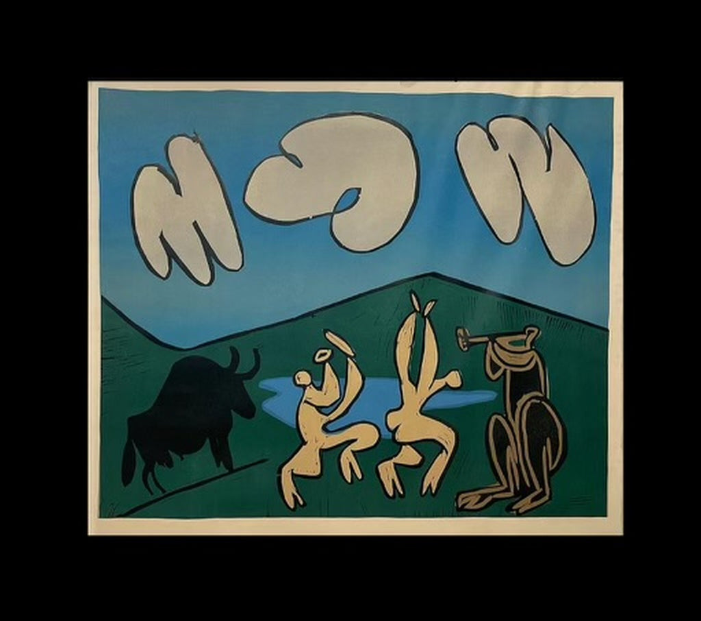 Pablo Picasso . Bacchanal with Black Bull