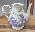 Lenox 2005 SPRINGTIME SPLENDOR Fine China Teapot Parvaneh Holloway Dragonfly