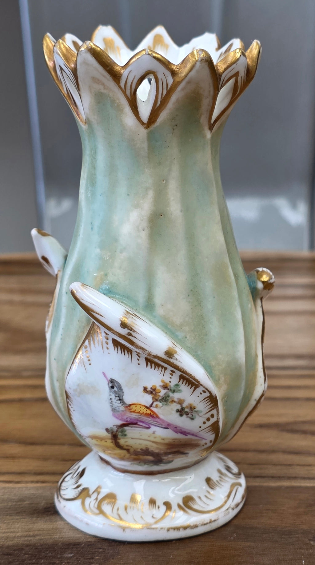 Antique small porcelain flower vase
