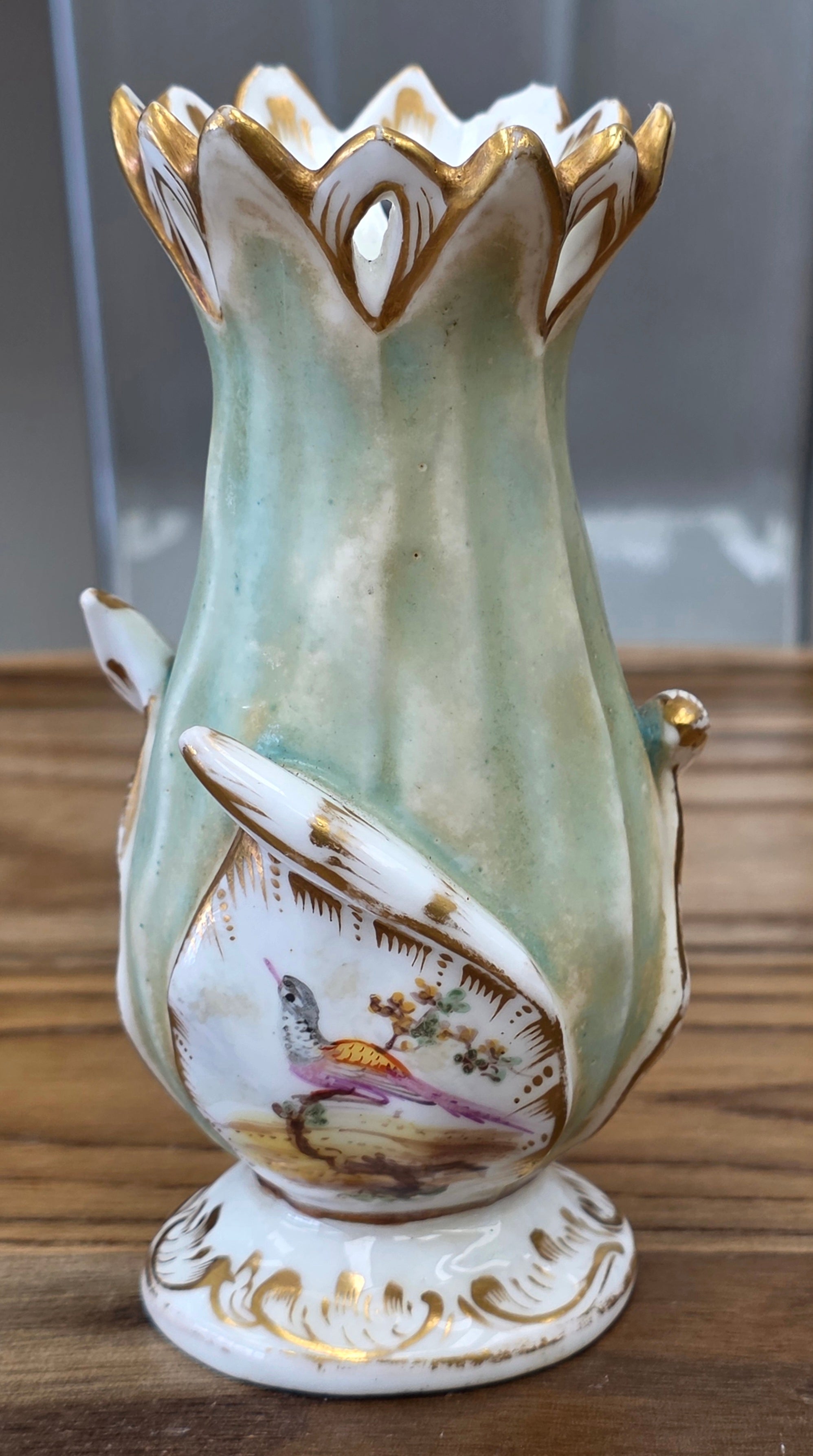 Antique small porcelain flower vase