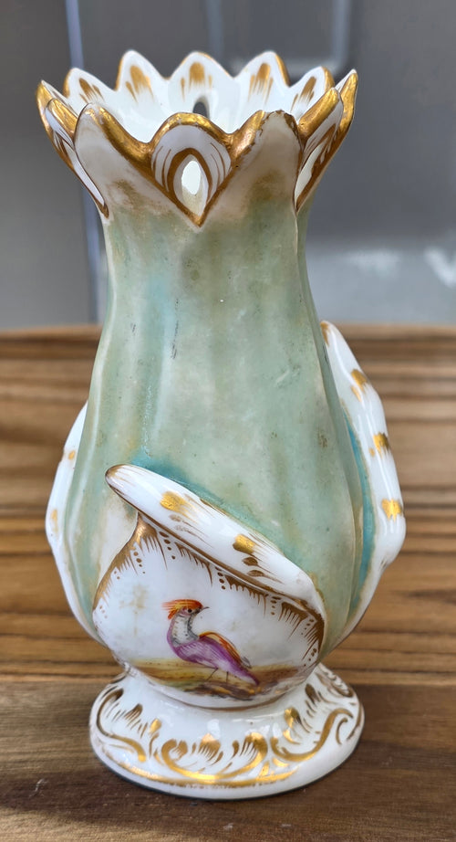 Antique small porcelain flower vase