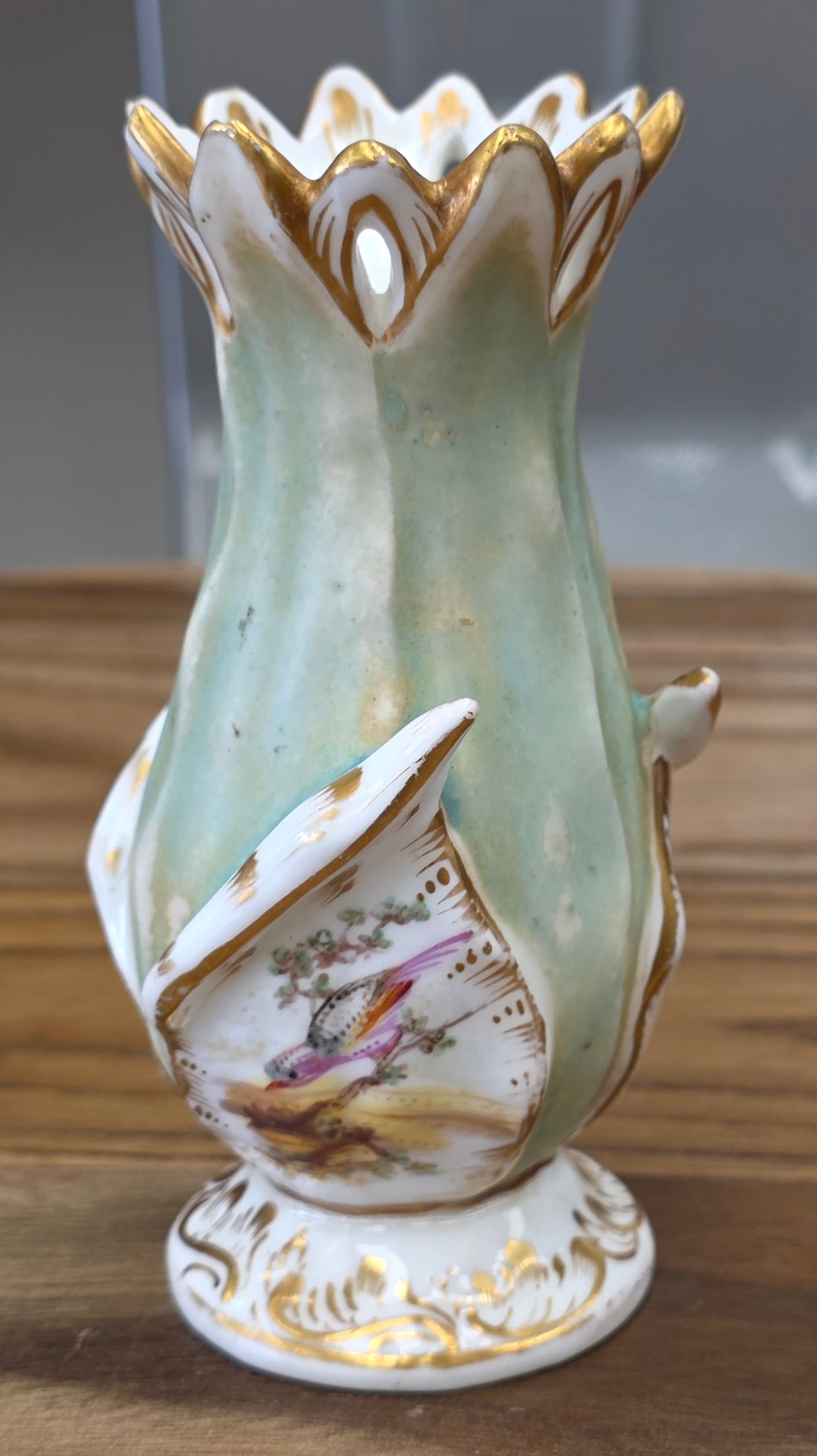 Antique small porcelain flower vase