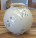 Lenox Rose Manor Round Globe Vase Rosebud Design 24k Gold Trim