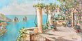 Giuseppe Salvati terrace in Capri oil on canvas