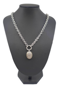EFFY Pave Diamond Charm pendant and chain
