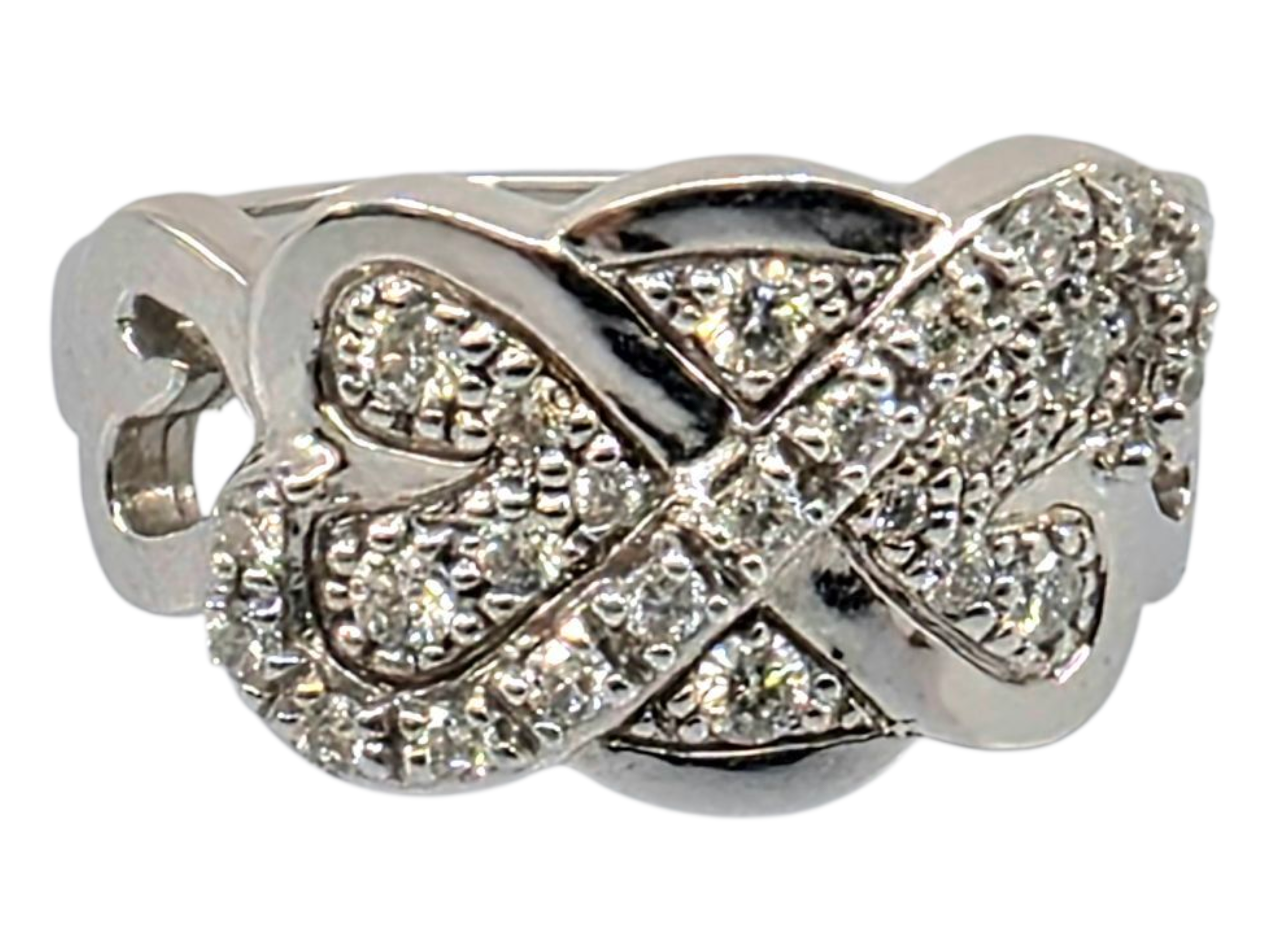 EMWA 14K WHITE GOLD DIAMOND RING