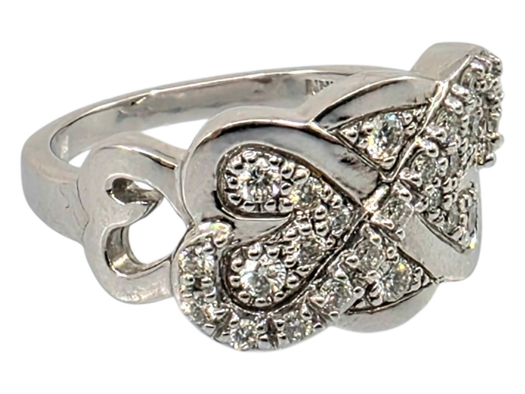 EMWA 14K WHITE GOLD DIAMOND RING