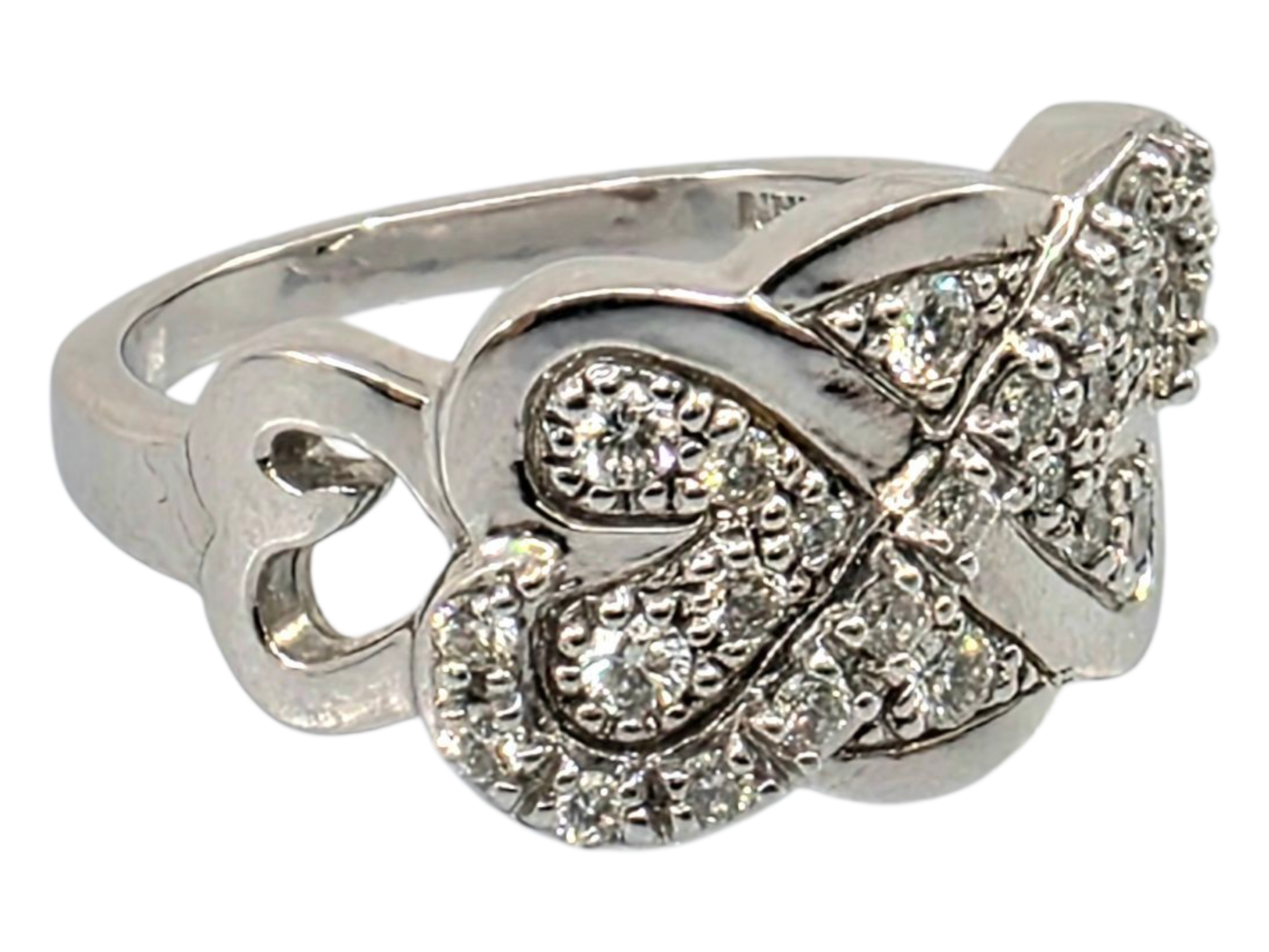 EMWA 14K WHITE GOLD DIAMOND RING