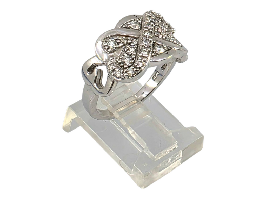 EMWA 14K WHITE GOLD DIAMOND RING