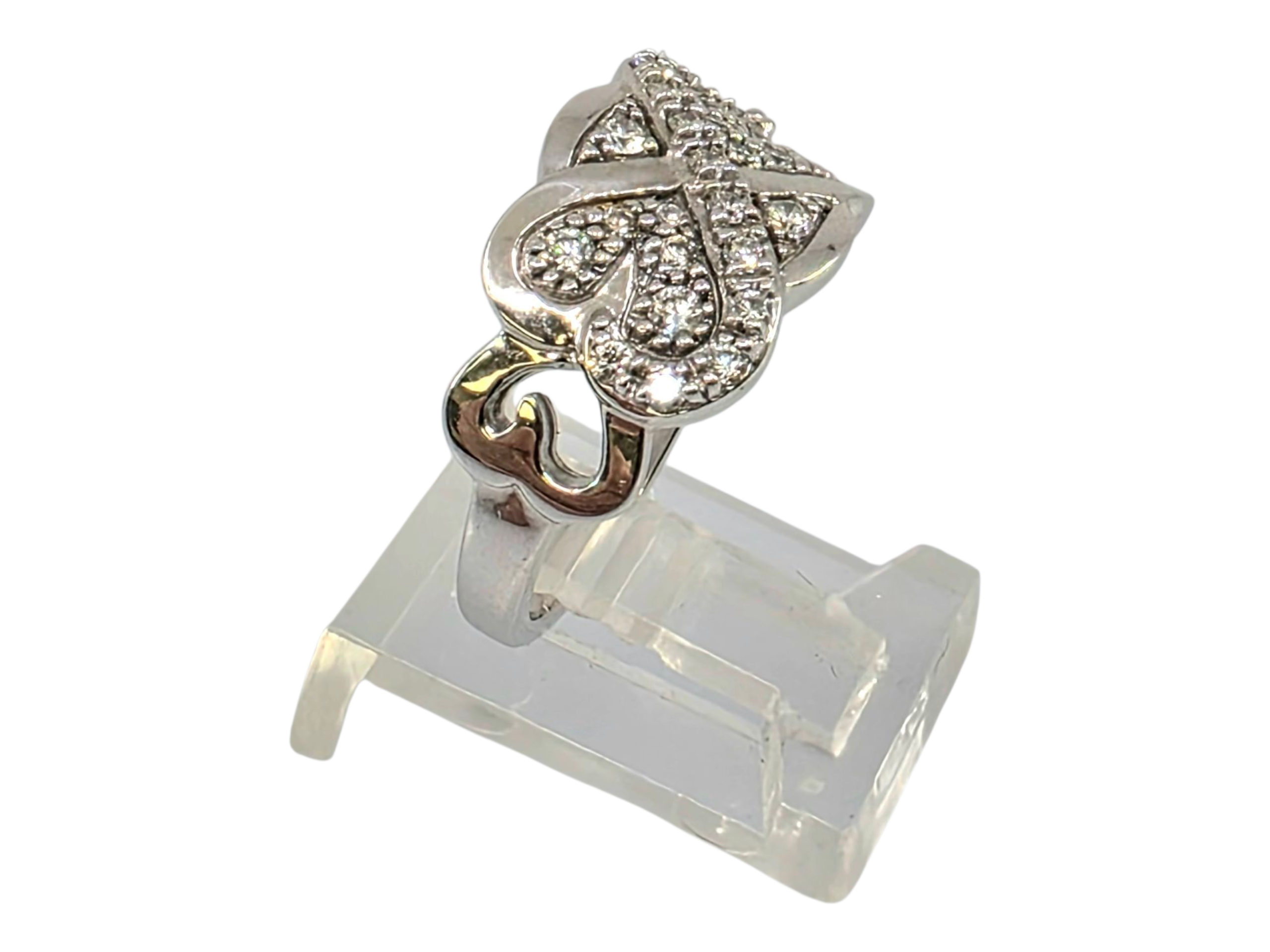 EMWA 14K WHITE GOLD DIAMOND RING
