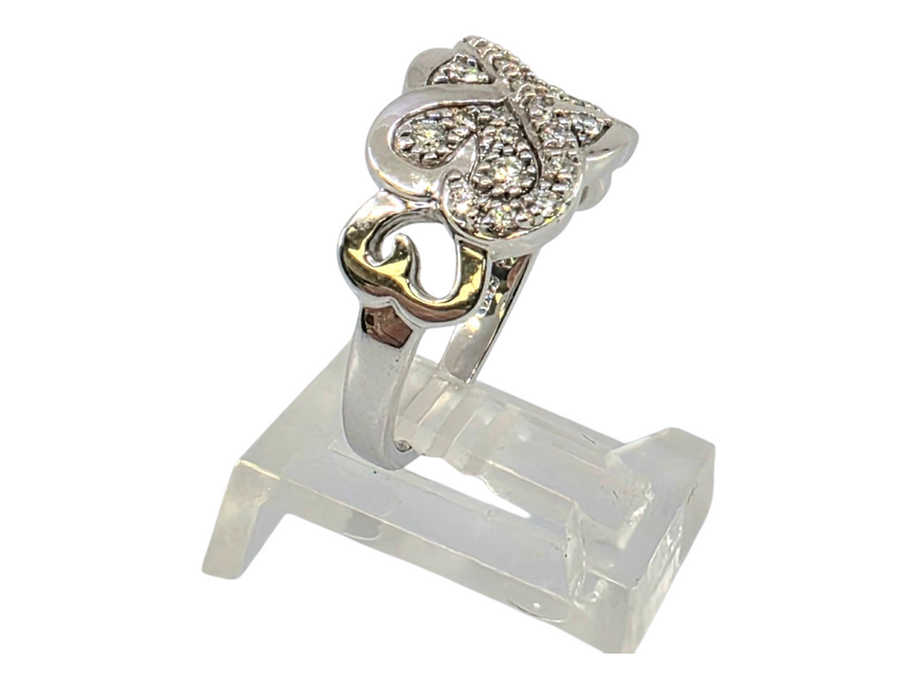 EMWA 14K WHITE GOLD DIAMOND RING