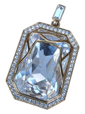 Large Swarovski Afternoon Pendant Retired 2" x 1"
