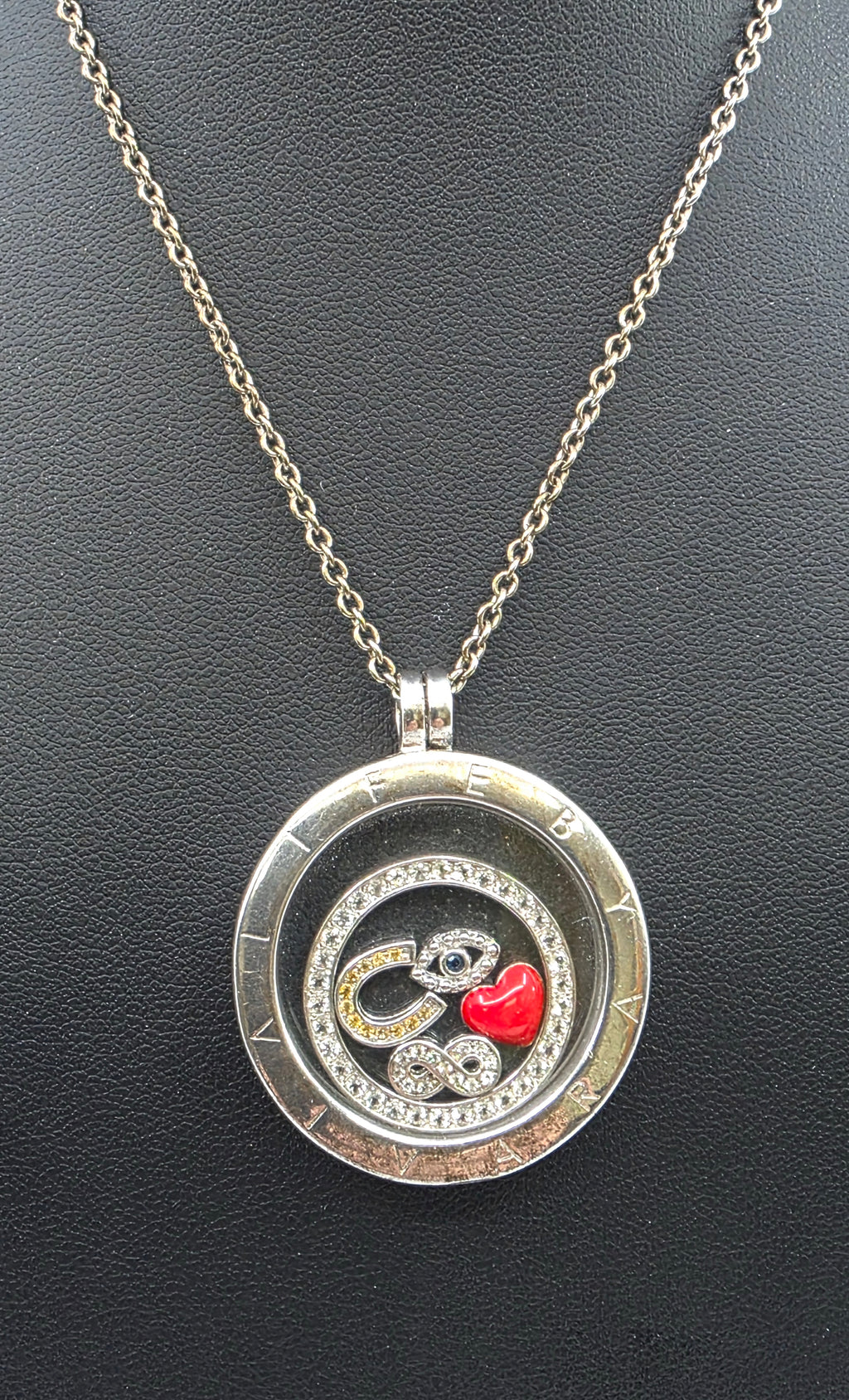 Life By Vivara Sterling Silver 925 Necklace Chain with Pendant charms