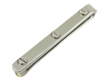 Vintage sterling silver tie clip bar 2" l
