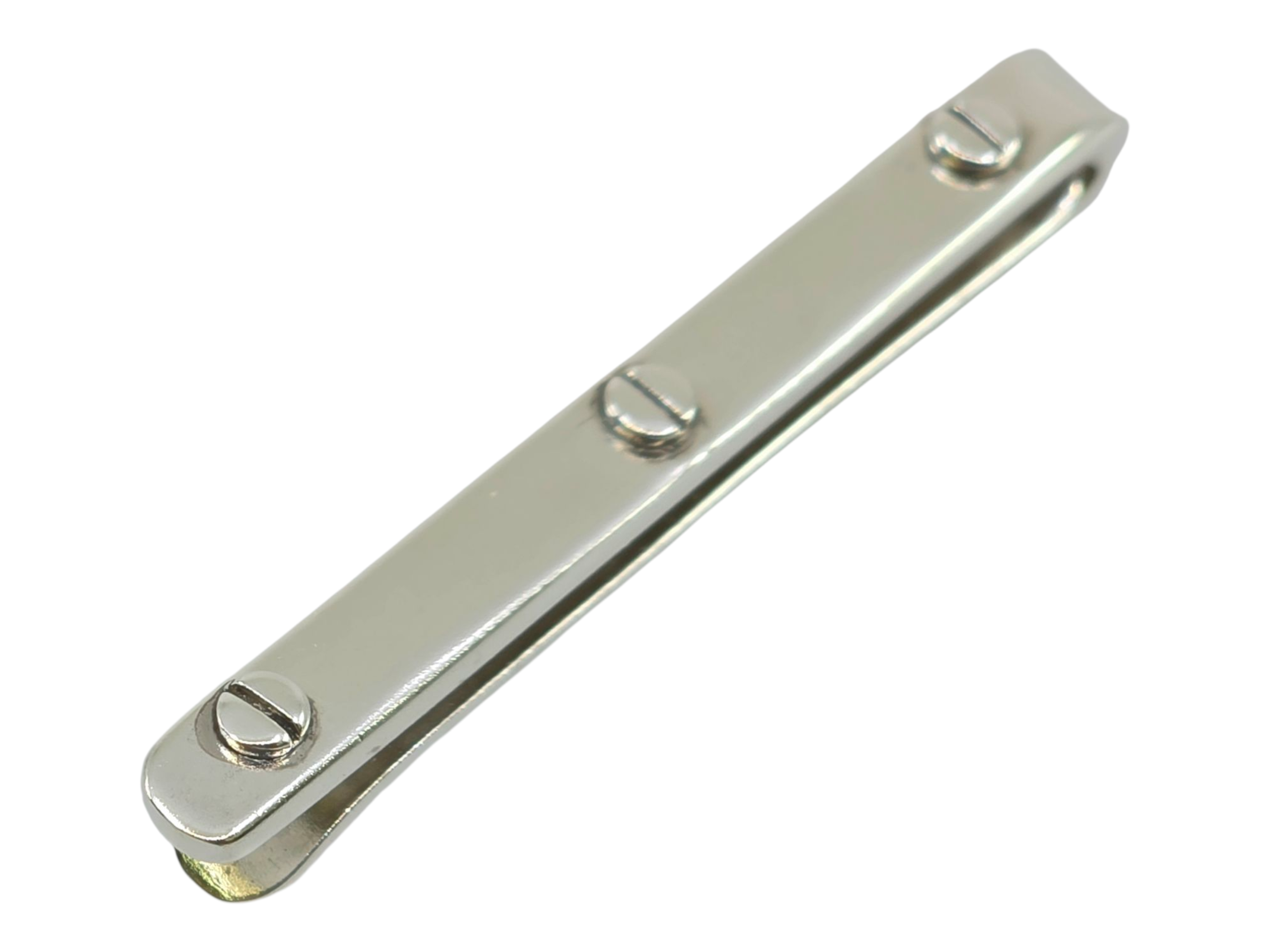 Vintage sterling silver tie clip bar 2" l