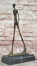 Walking Man Bronze Sculpture Ð Giacometti Style Modern Art