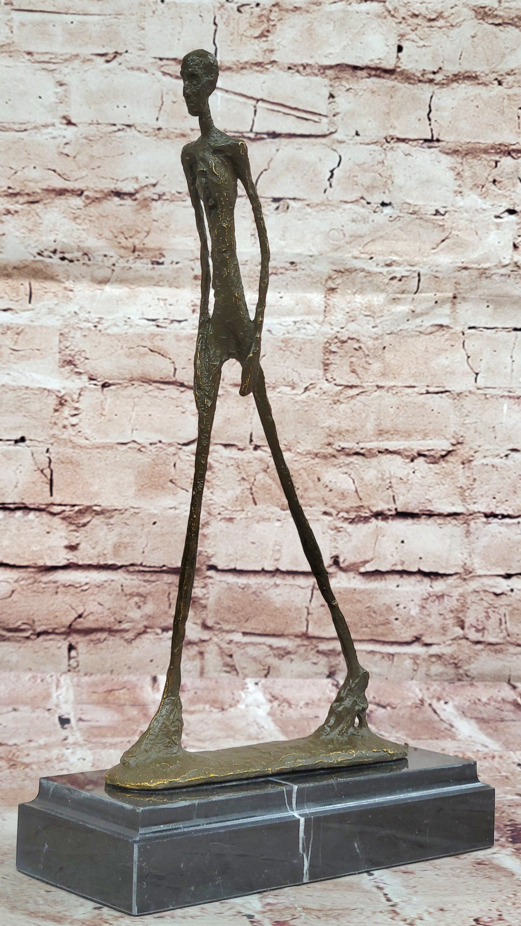 Walking Man Bronze Sculpture Ð Giacometti Style Modern Art