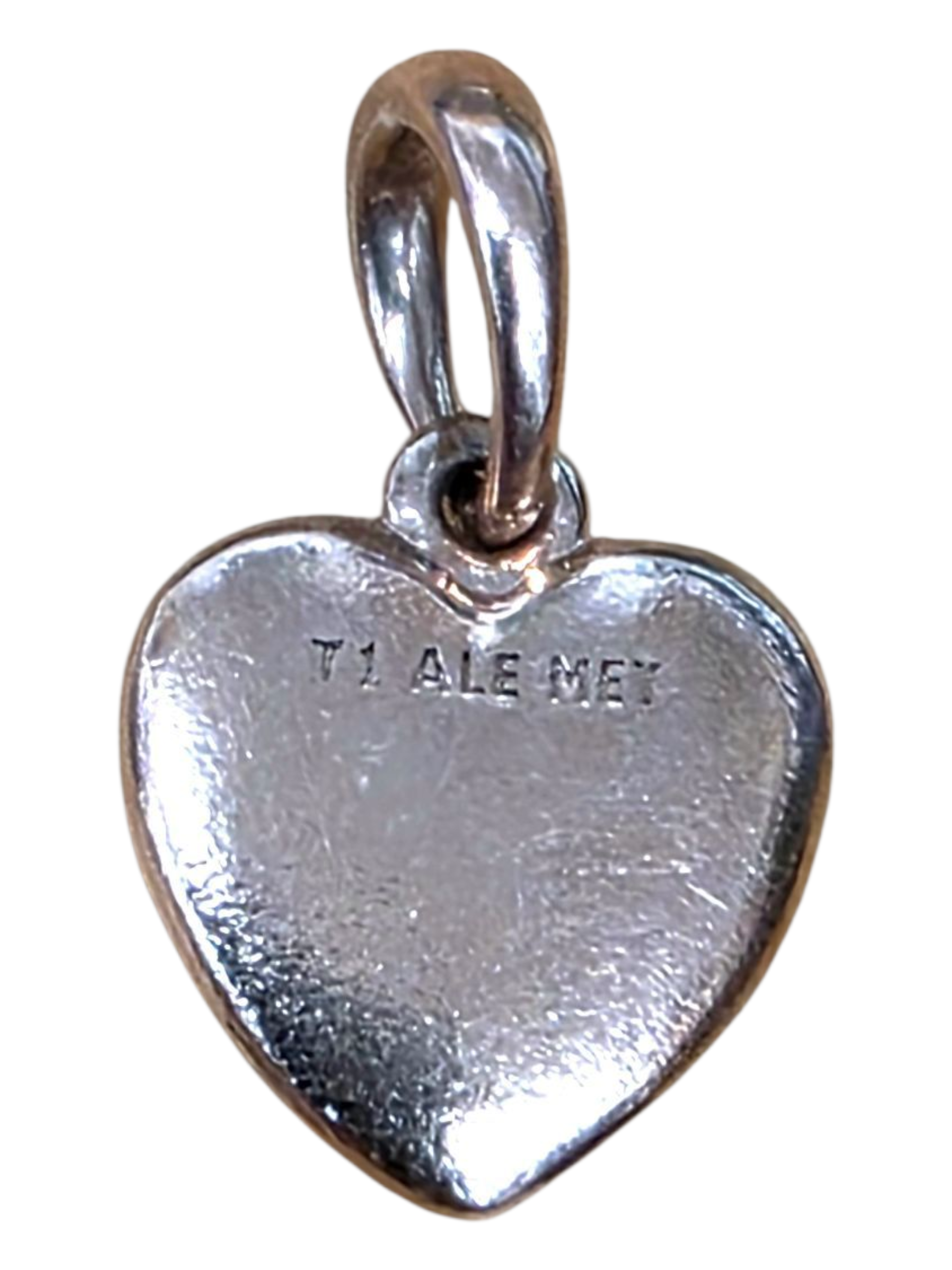 Pandora Signature Heart Diamond Rose gold sterling silver pendant