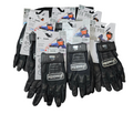 Lot of 7 Franklin Sports MLB Baseball Batting Gloves - CFX Pro Youth - Baseball + Softball Chrome Black M