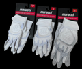 Lot of 3 marucci white signature batting gloves size Youth S