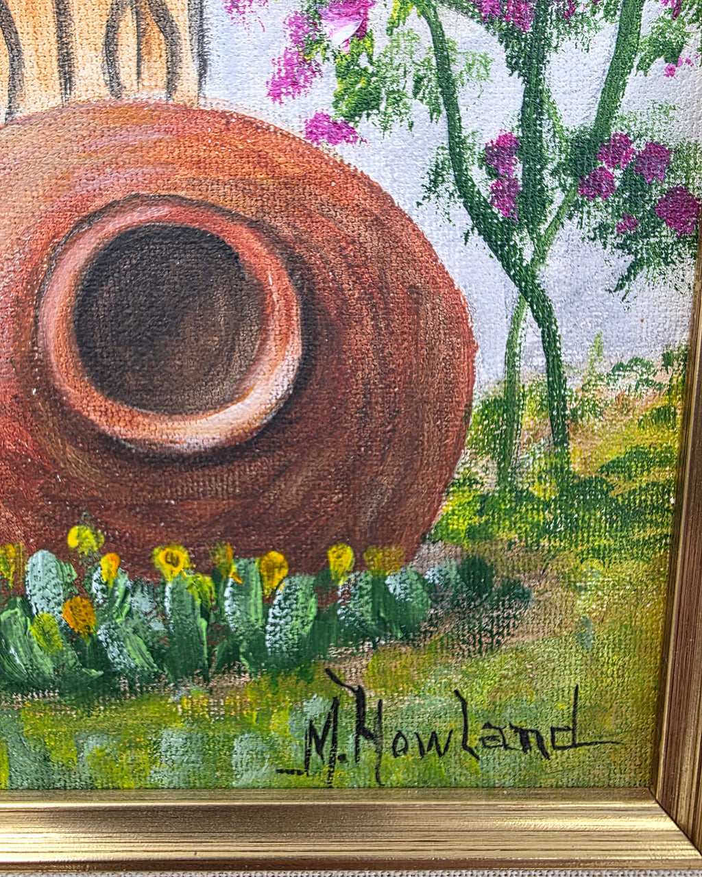 M. Howland oil painting