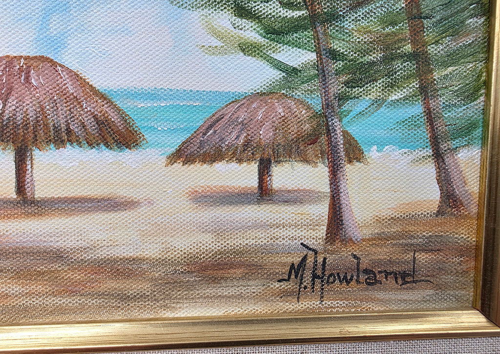 M. Howland oil painting