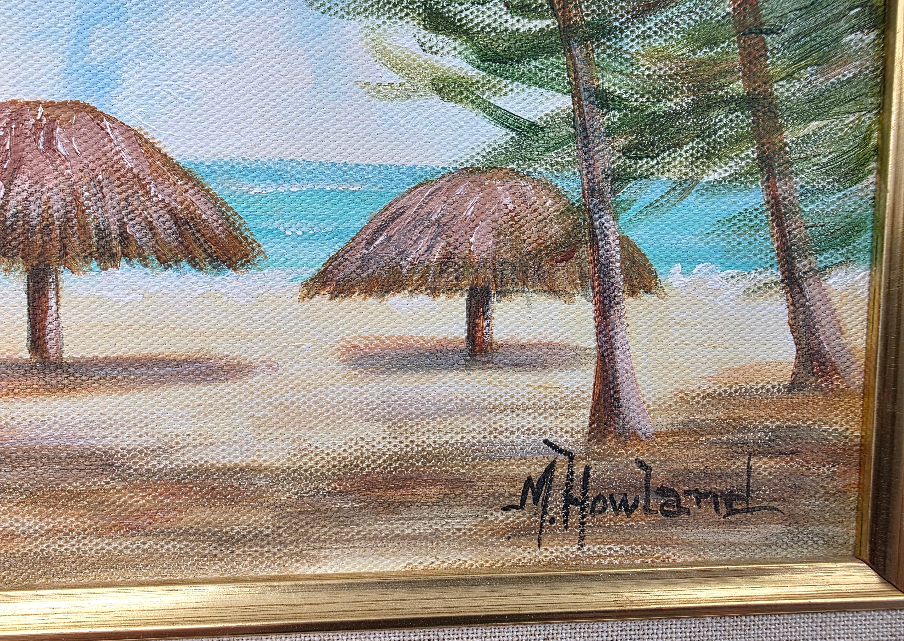 M. Howland oil painting