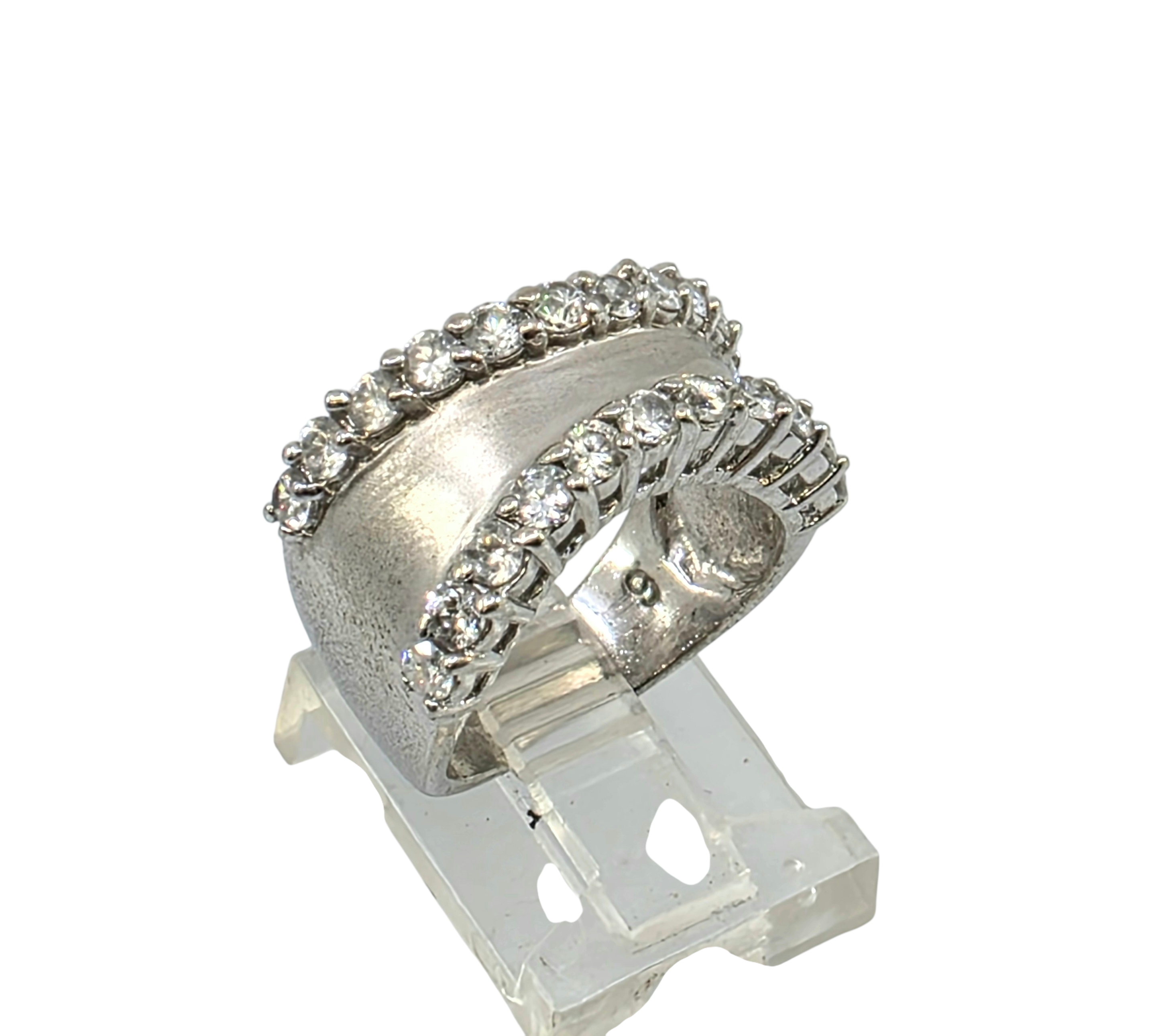 large sterling silver ladies ring