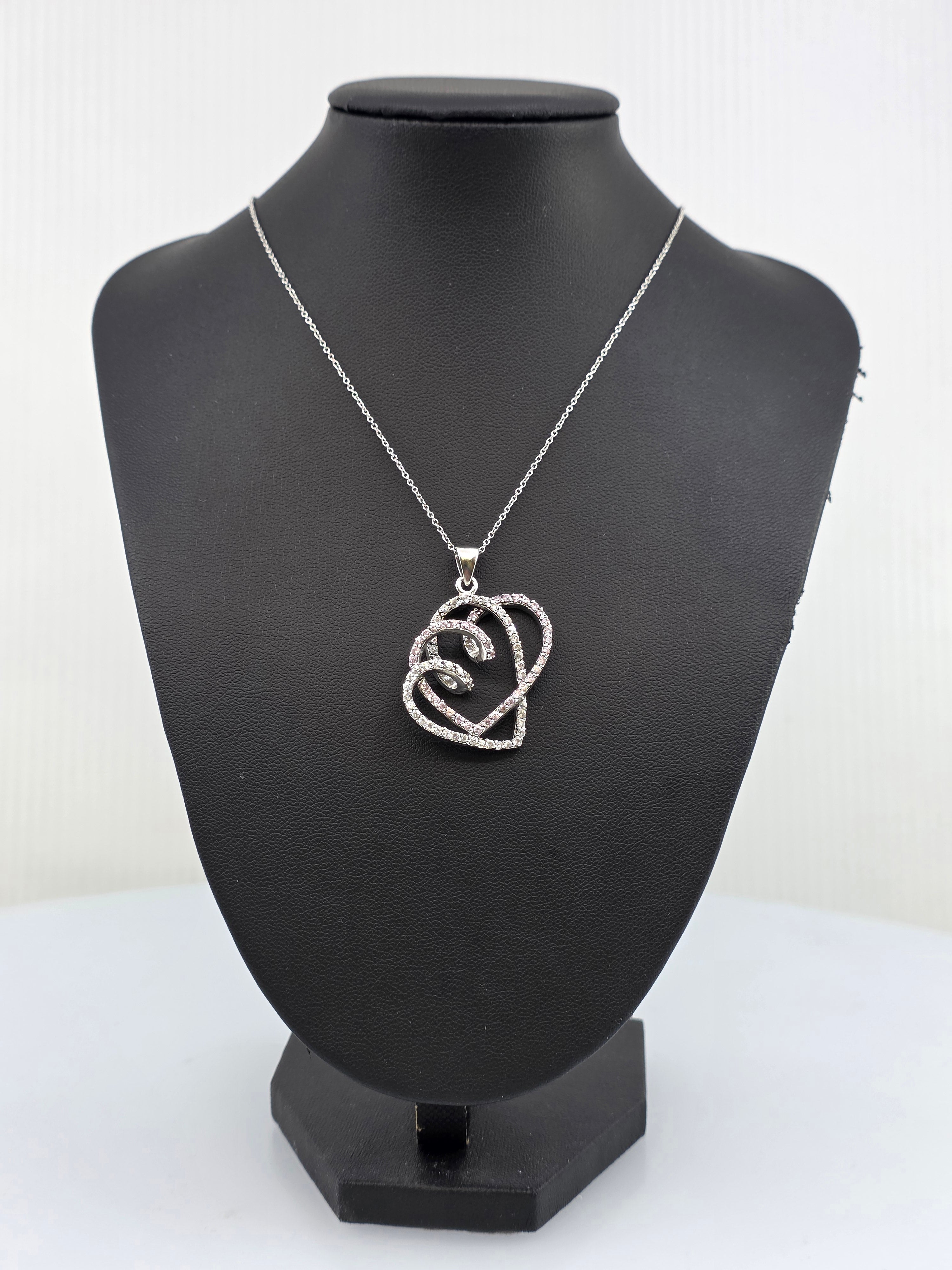 sterling silver swirl necklace