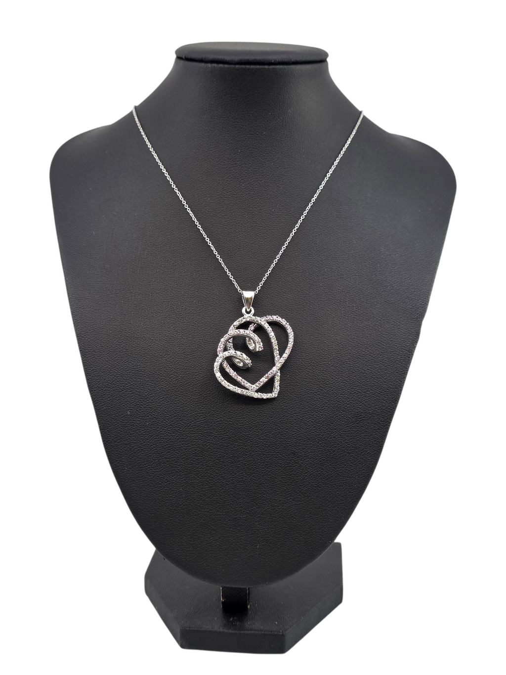 sterling silver swirl necklace
