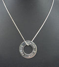 peace faith and joy sterling silver necklace