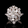 0.75ctw SI1 to I1 CLARITY H to M COLOR Diamond 14K White Gold Ring