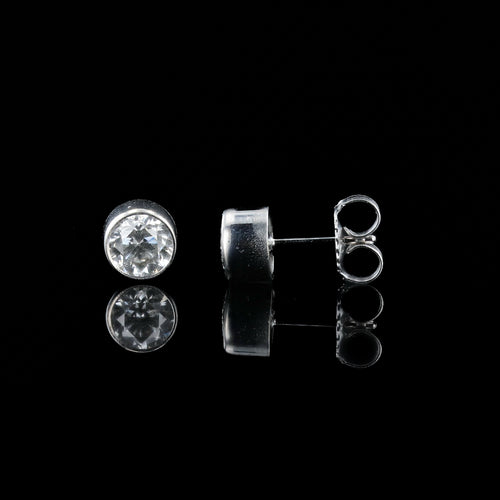1.81ctw G COLOR SI2 CLARITY Diamond 14K White Gold Stud Earrings