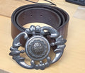 Rastrelli Vera Pelle Imperial Belt & Buckle Made In Italy Soft Italian Leather