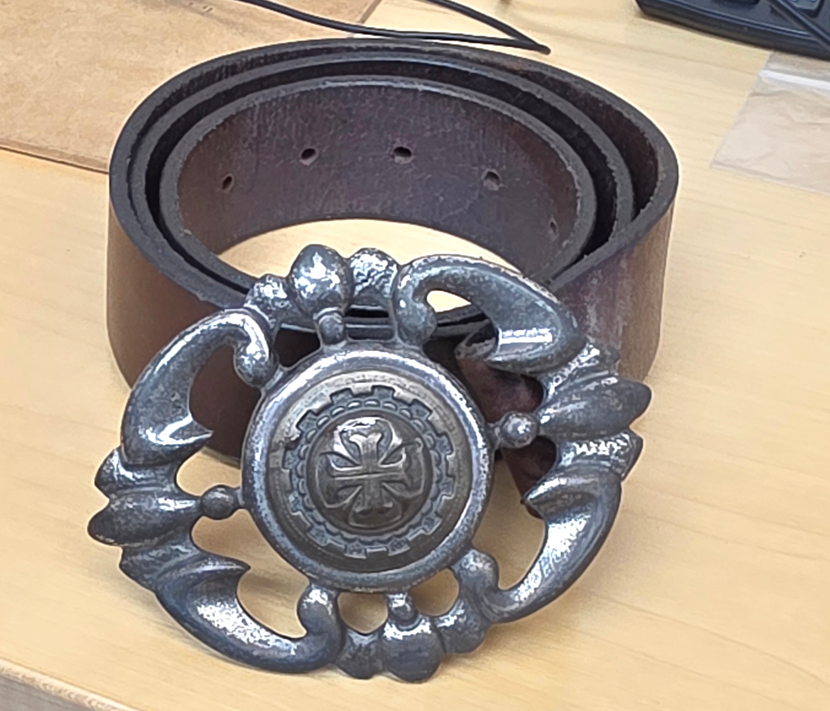 Rastrelli Vera Pelle Imperial Belt & Buckle Made In Italy Soft Italian Leather