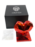 Richard ORLINSKI: Red Heart Chrome Red Heart Statue with Box and Certificate