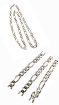 Sterling Silver Figaro Chain