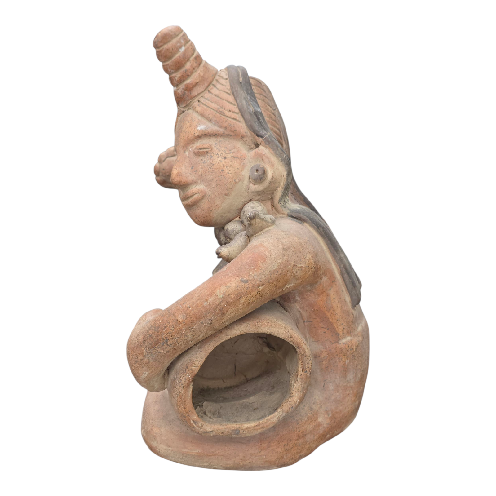 Pre Columbian Terracotta Man Sculpture