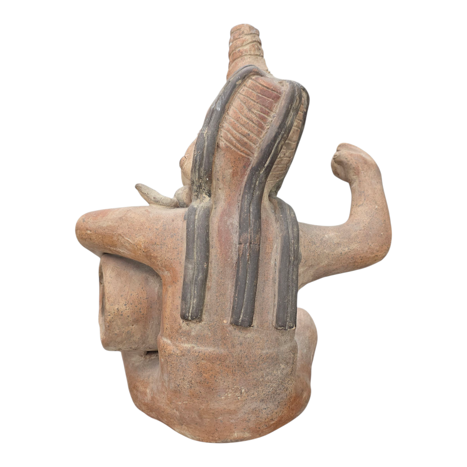 Pre Columbian Terracotta Man Sculpture