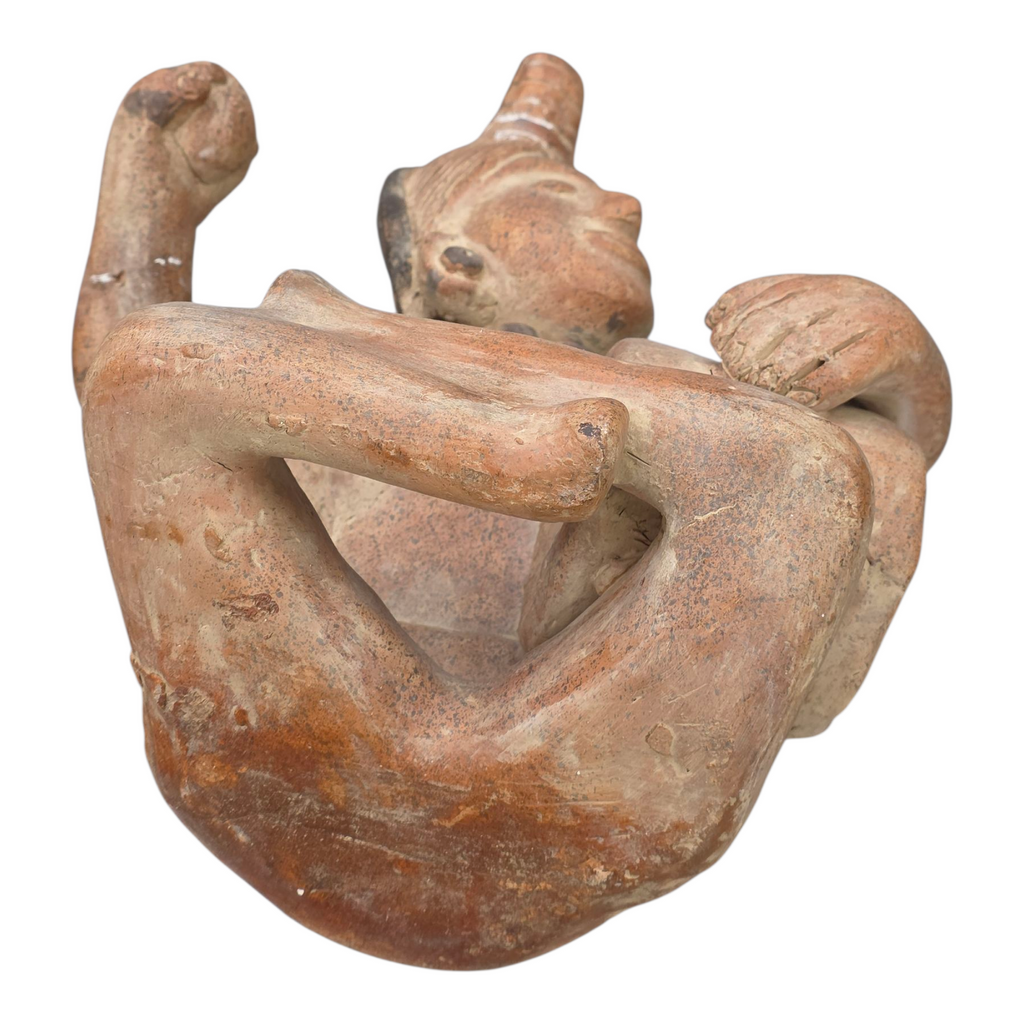 Pre Columbian Terracotta Man Sculpture