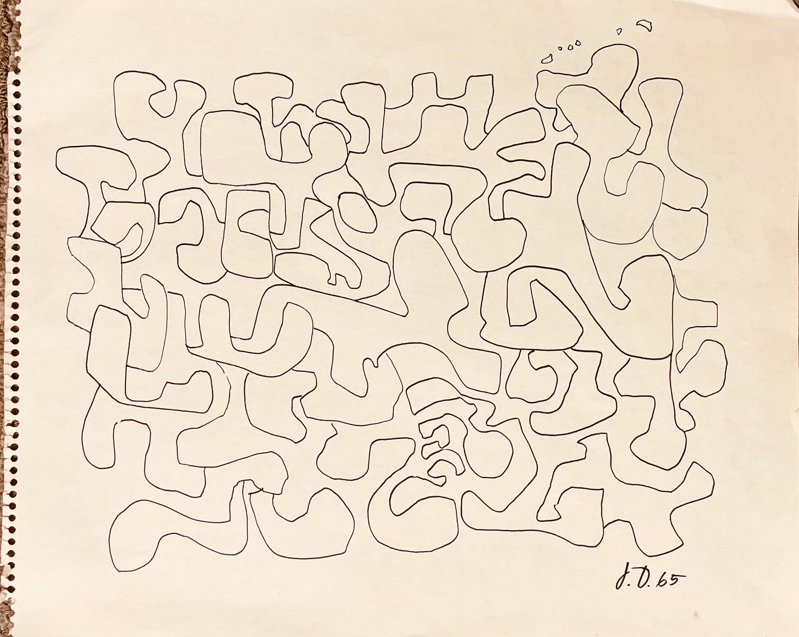 manner of Jean Dubuffet