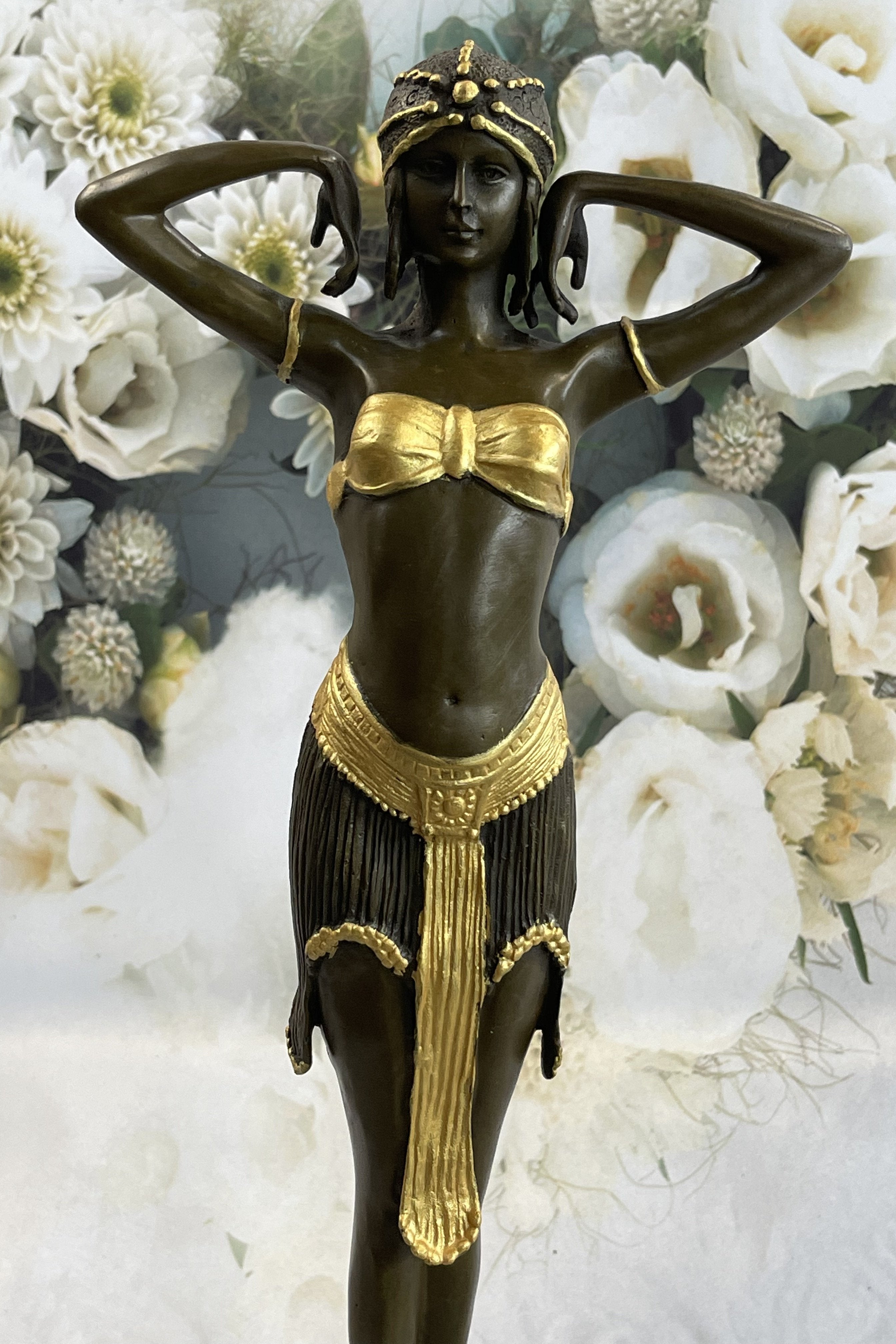 Demetre Chiparus ILLUSION OF VIRTUE Art Deco Bronze